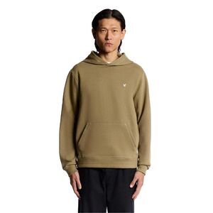 Lyle & Scott Mens Diagonal Weave Hoodie / Green